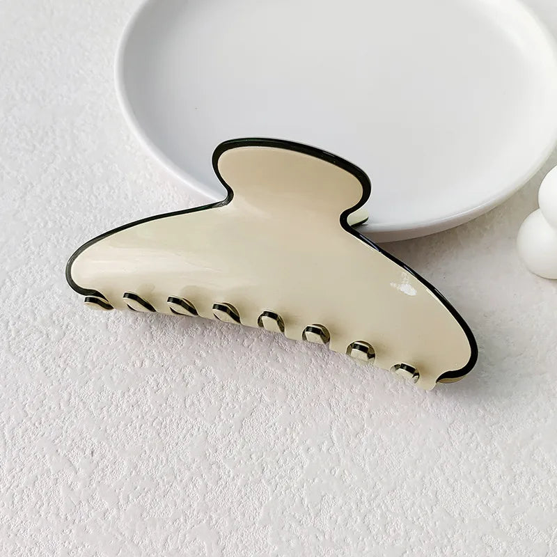 New Style Large Size Acetate Shark Clamp Hair Clip Women Luxury Fashion Hair Accessories Hair Claw For Thick Hair Tail