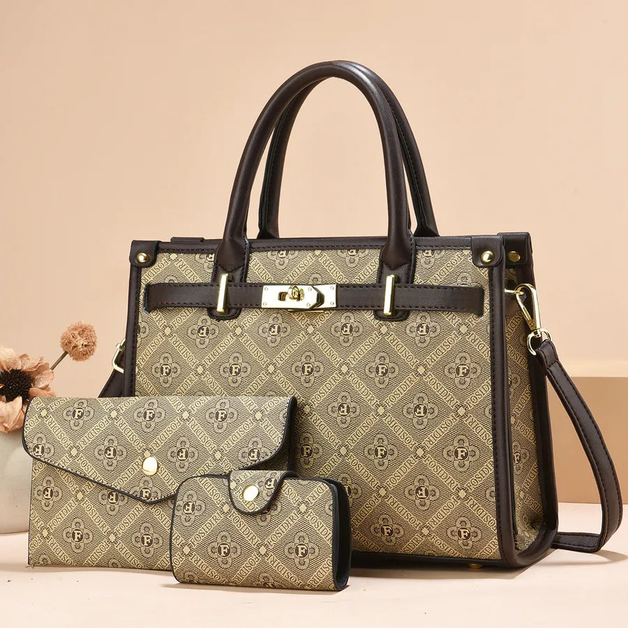 [Women's Bag Wholesale]  New Women's Bag Women's Large Capacity Handbag Middle-aged Mother Shoulder Crossbody Bag