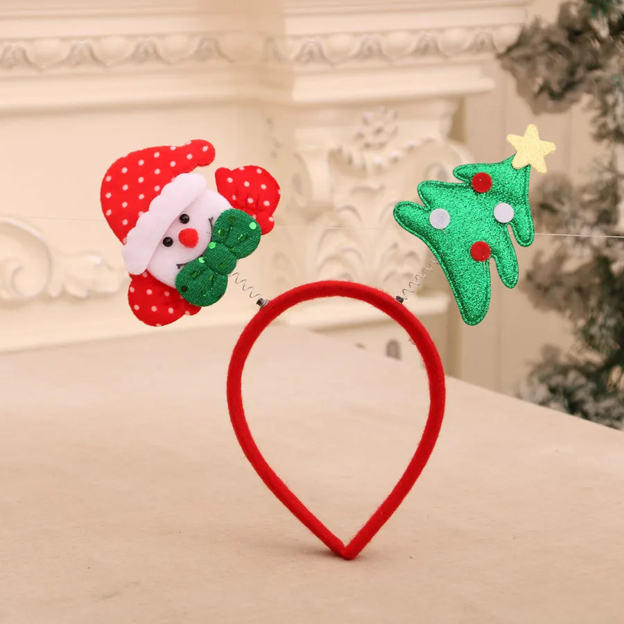 Christmas Cute Snowman Antlers Elk Nonwoven Party Festival Hair Band Costume Props Party Accessories