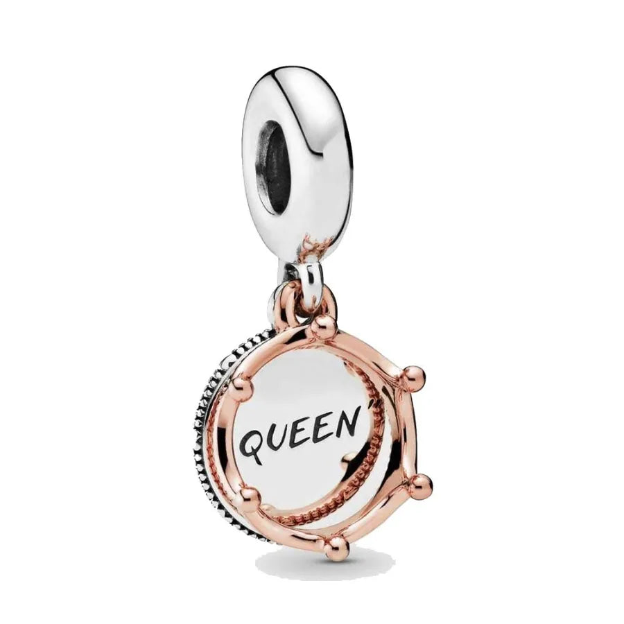 1 Piece Copper Zircon Round Leaves Heart Shape Pendant