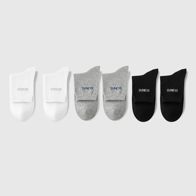 Bona Ness socks men's socks autumn cotton antibacterial men's socks stocking deodorant sweat-absorbent socks wholesale cotton