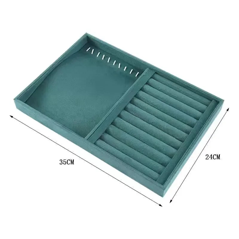 Dark Green Internet Red Jewelry Tray Bracelet Bracelet Ring Yu Pei Earrings Jewelry Display Rack Jewelry Storage Rack