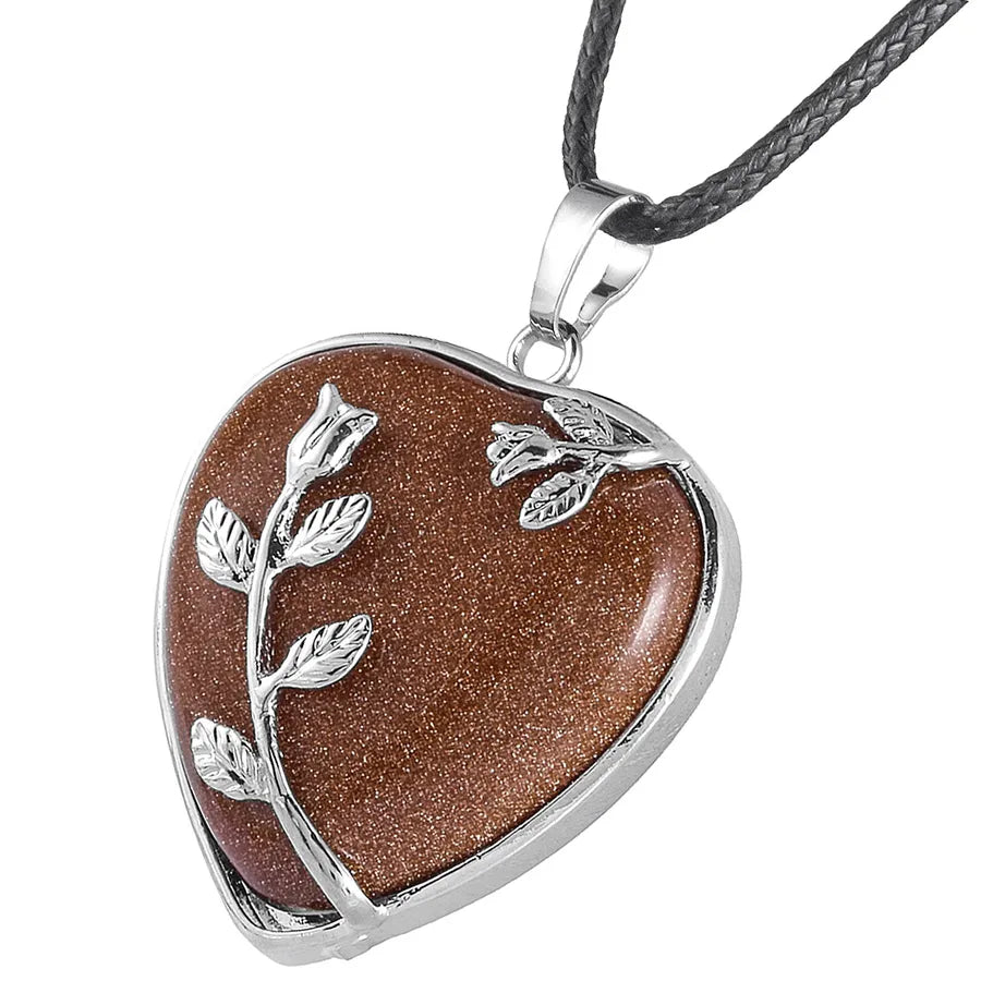 elegant streetwear heart shape crystal alloy wholesale charms
