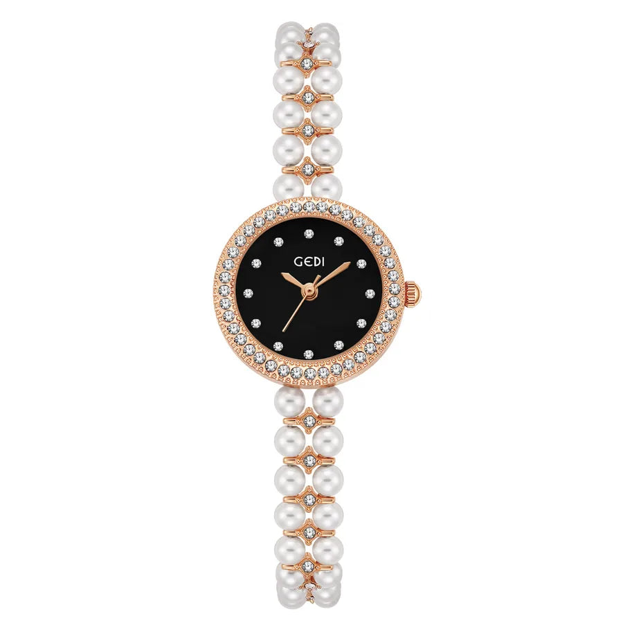 Goldie Light Luxury Diamond-encrusted Fritillaria Women's Watch Niche Chinese High-end Feeling Beads Wrist Watch Women's Bracelet Quartz Watch