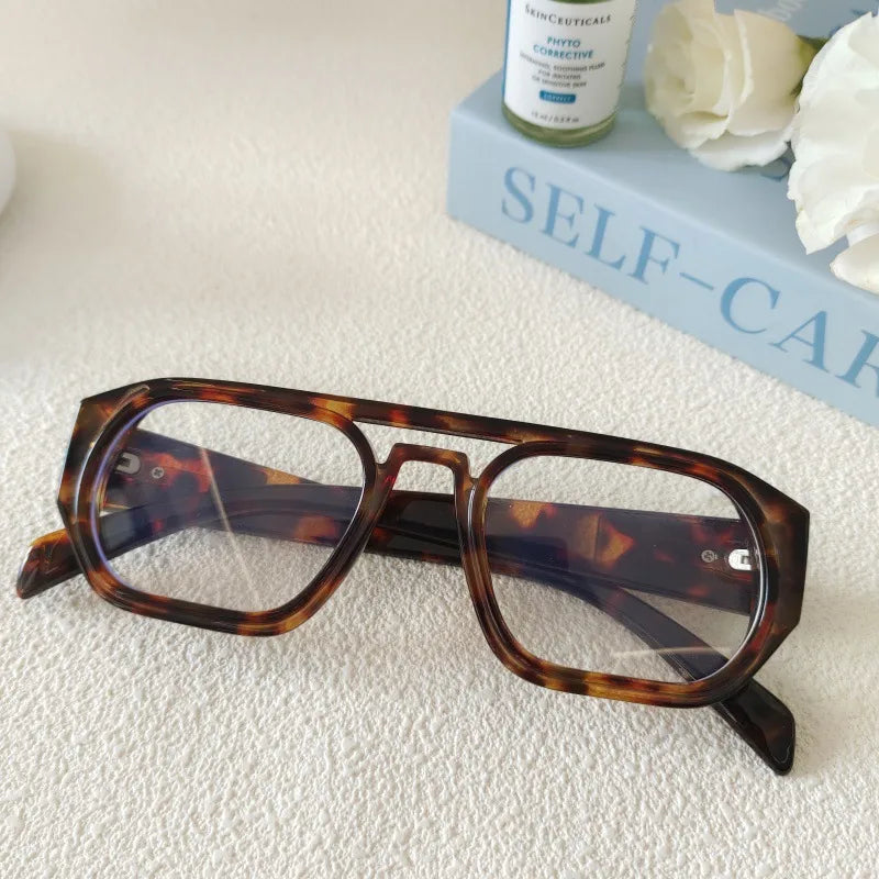 Vacation Solid Color Resin Square Full Frame Men's Sunglasses