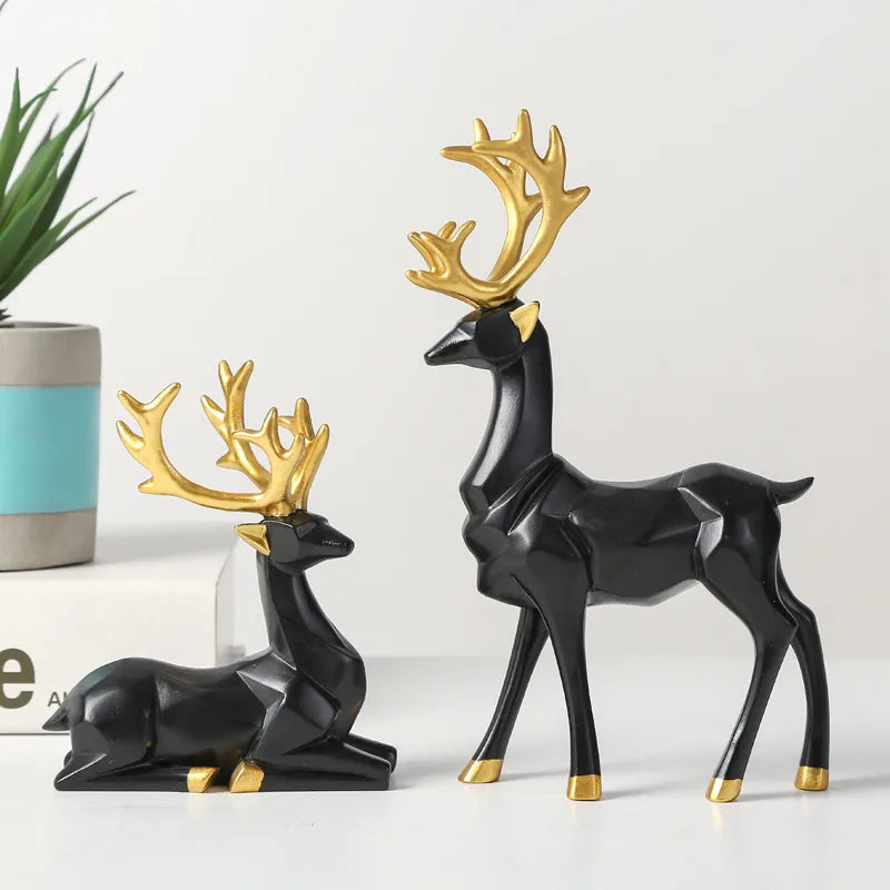 Christmas Simple Style Elk Resin Ornaments Artificial Decorations