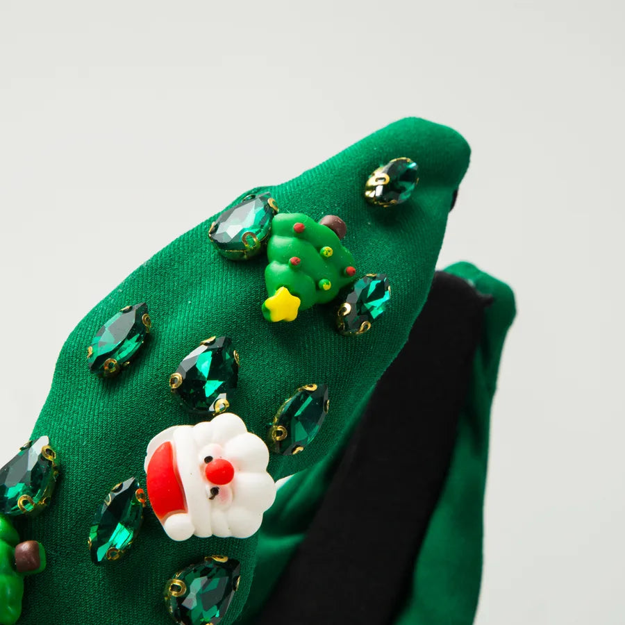 Christmas Elegant Women's Santa Claus Inlay Rhinestones Hair Band