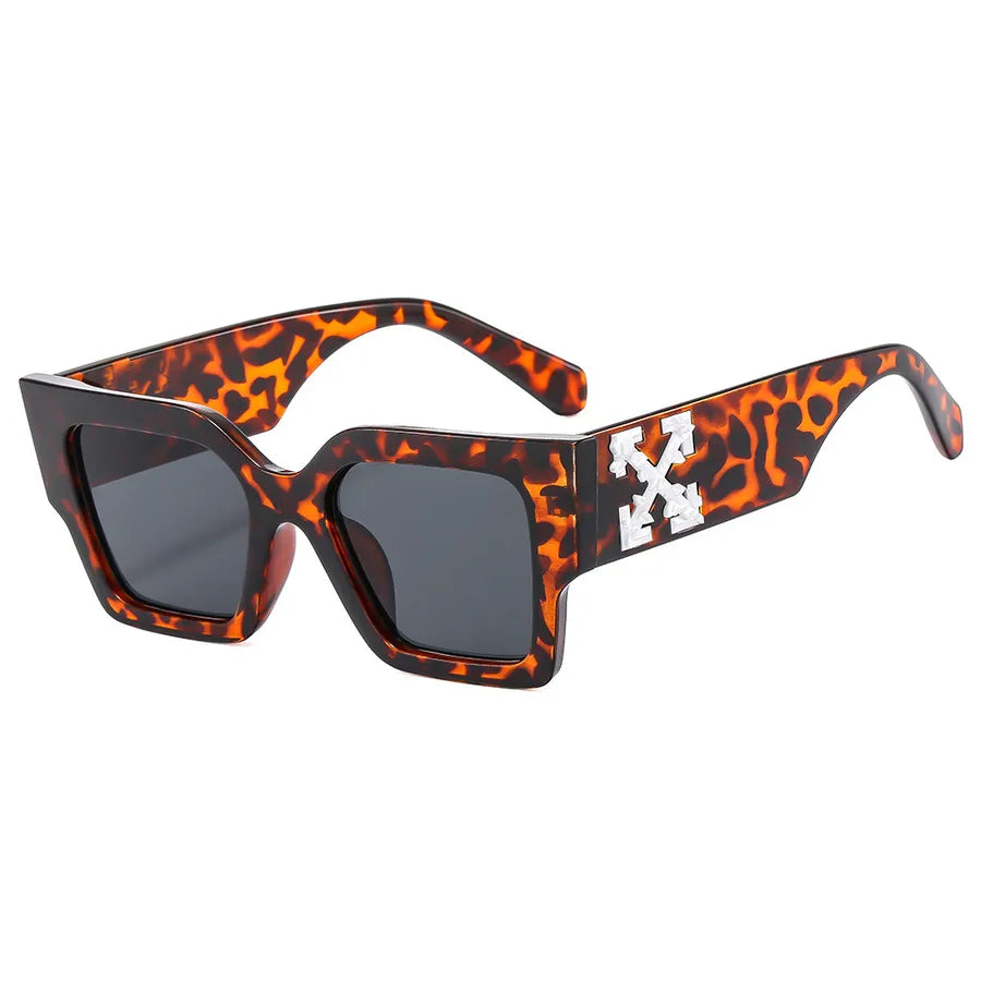 Basic Simple Style Geometric Ac Square Full Frame Men's Sunglasses