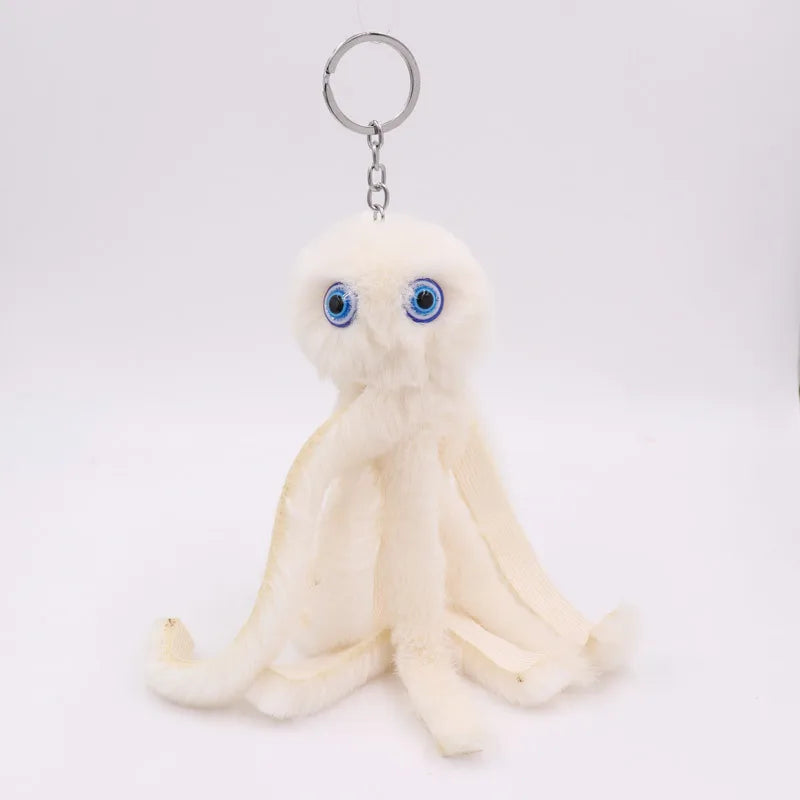 Simple Style Classic Style Solid Color Imitate rex rabbit fur Women's Keychain