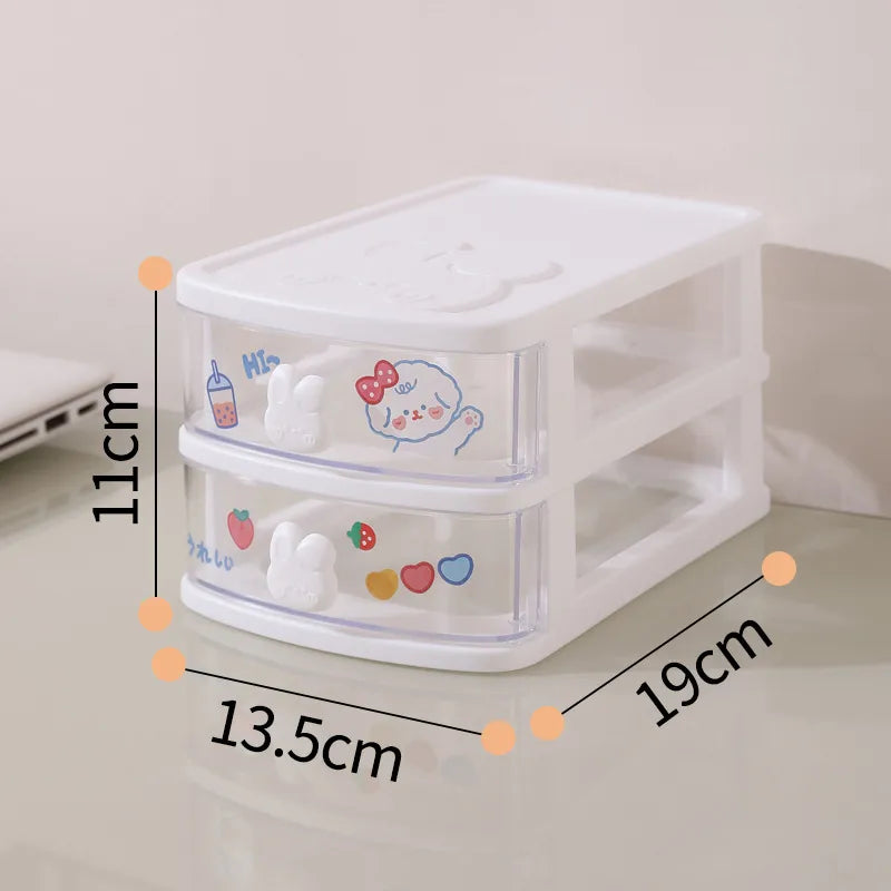 Solid Color PS Plastic Simple Style Storage Box