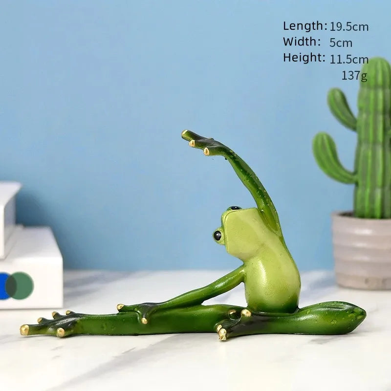 Cute Frog Resin Ornaments Artificial Decorations