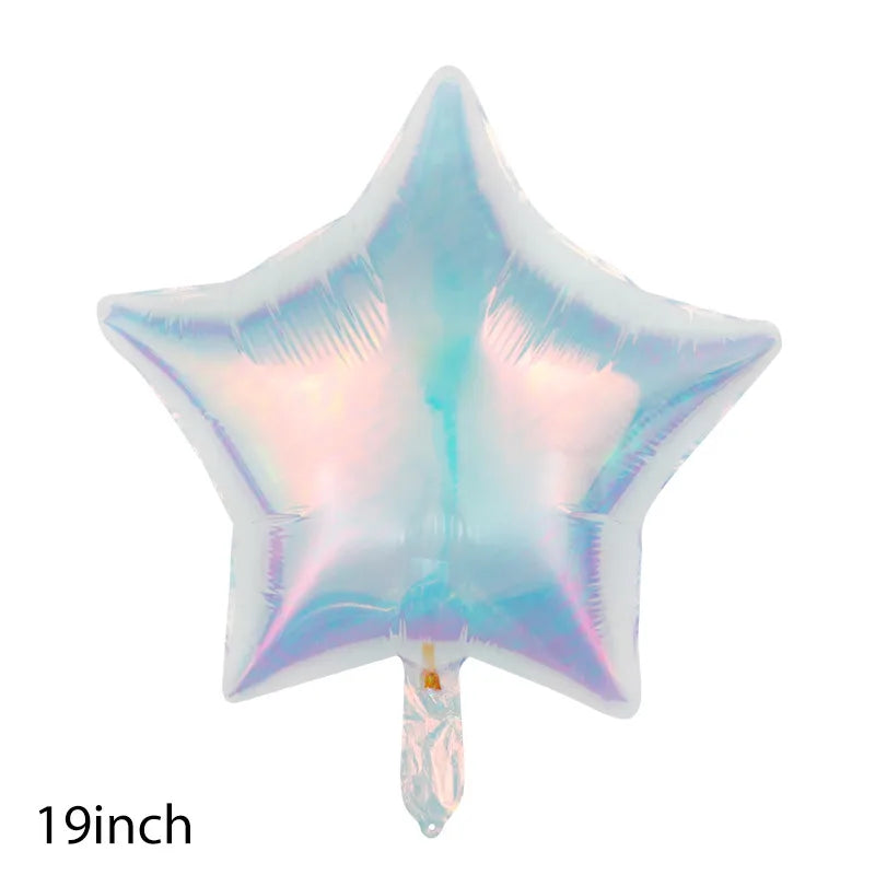 Birthday Casual Sweet Star Heart Shape Butterfly Aluminum Film Party Festival Balloons