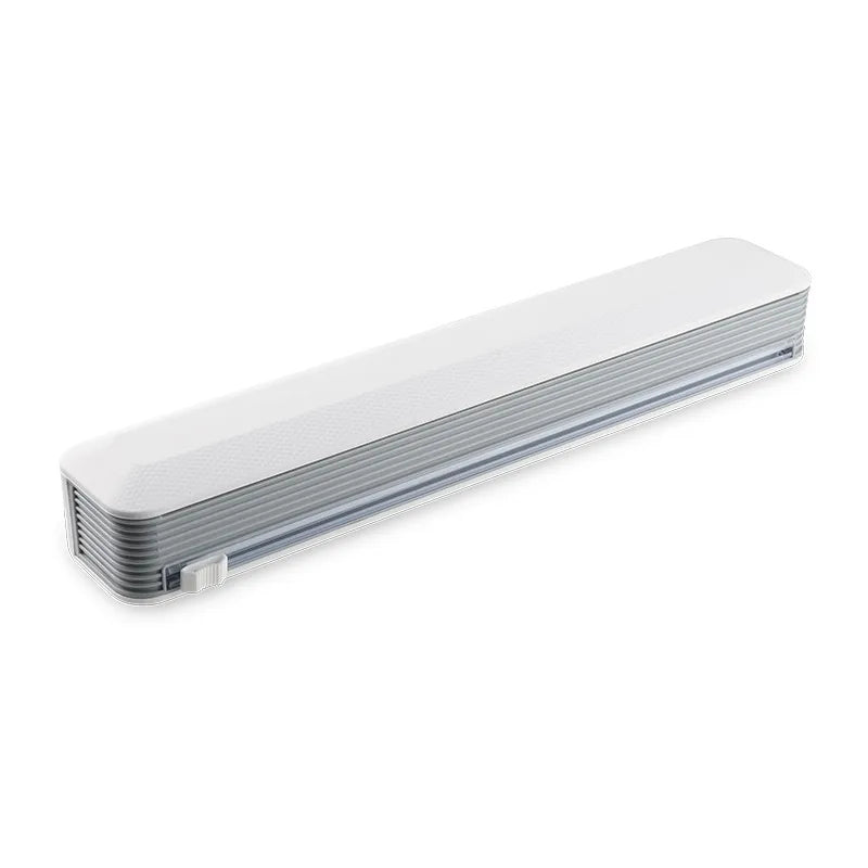 Multifunctional Plastic Wrap Cutter Wall Hanging Kitchen Towel Rack Slip Knife Type Tin Foil Cutter Box Storage Rack