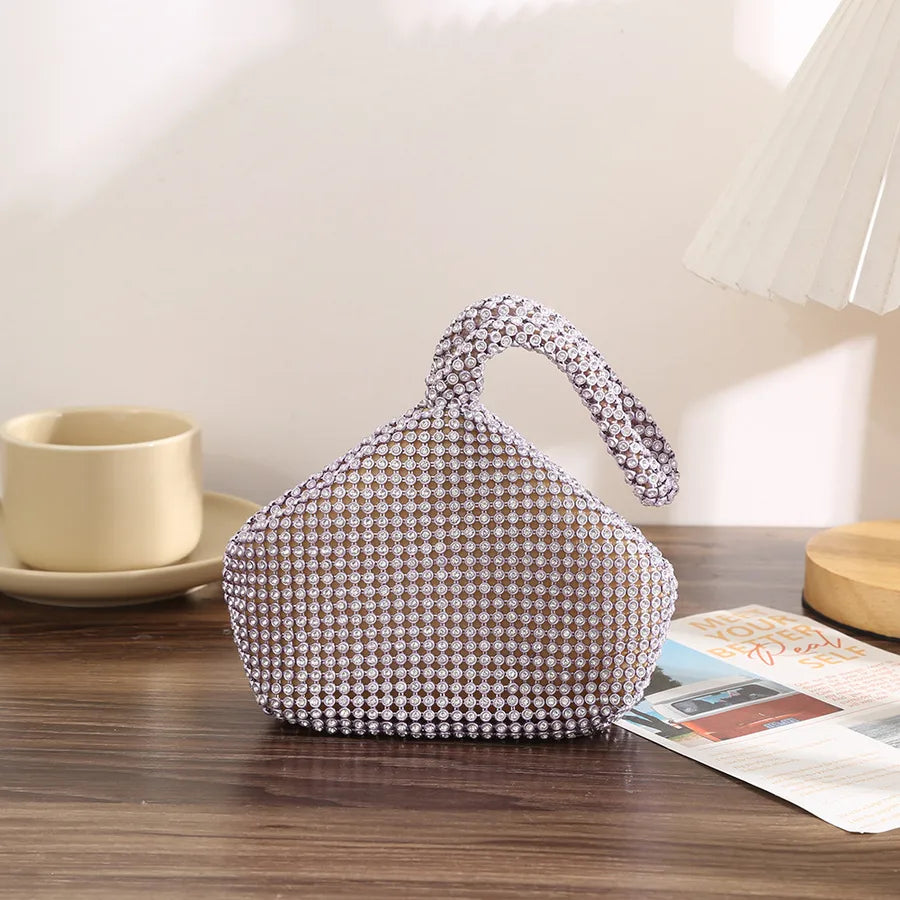 Foreign trade hot sale women's bag mine bag diamond fashion women's bag hand bag personality all-match handbag dinner bag wholesale