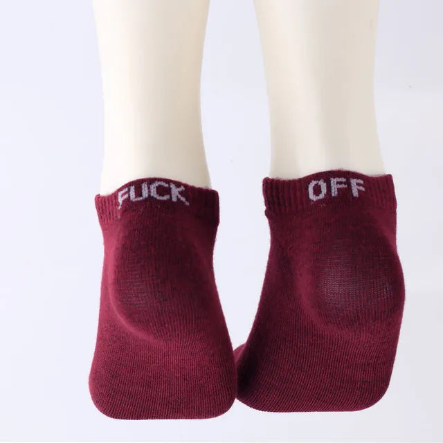 unisex casual solid color polyester jacquard socks ankle socks