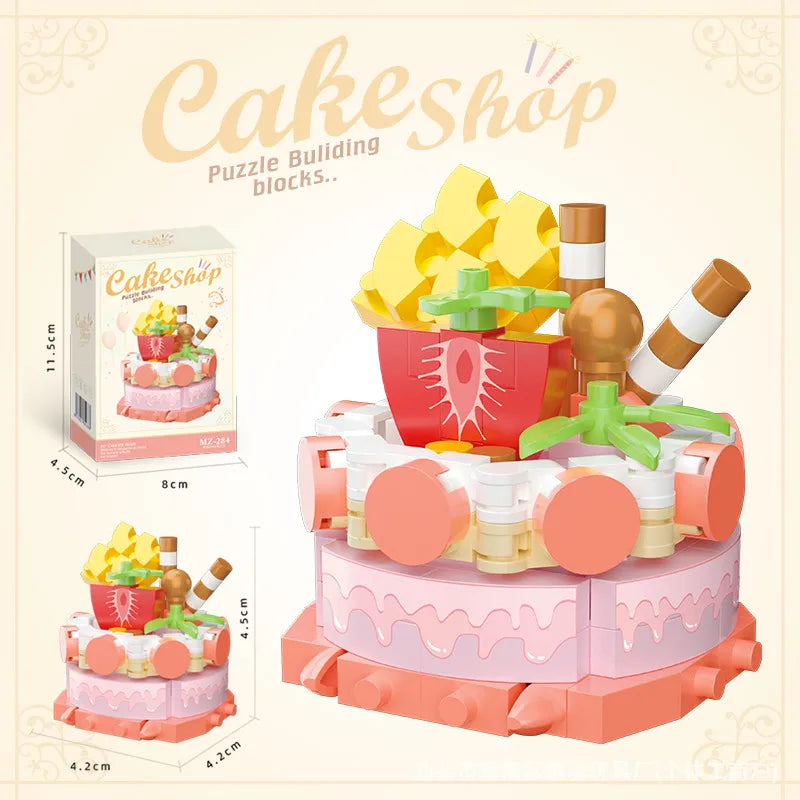 Children Unisex Cake Plastic Building Toys
