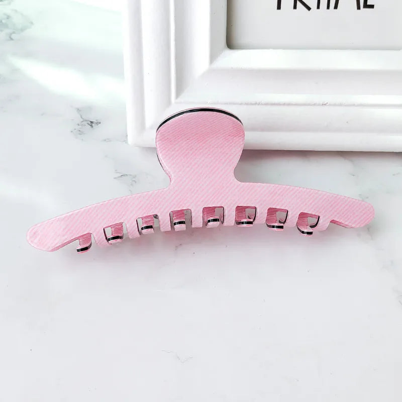 Elegant Large Size French Style Shark Clip Hair Accessories Women's Fashion Acetate Hair Grips New Version Forest System