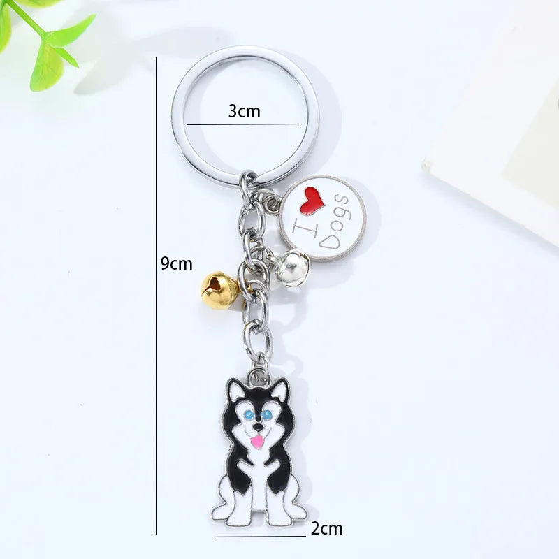 Cute Dog Alloy Children'S Day Christmas Unisex Unisex Bag Pendant Keychain