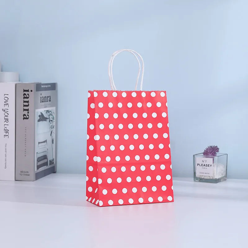 birthday polka dots kraft paper party gift wrapping supplies