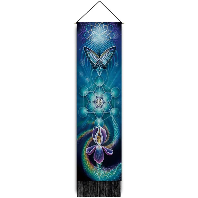 glam classical landscape polyester tapestry artificial decorations
