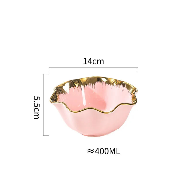 Casual Elegant Glam Solid Color ceramics plate Bowl 1 Piece