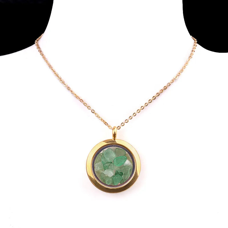 Elegant Vintage Style Geometric 304 Stainless Steel gravel cable chain Pendant Necklace In Bulk