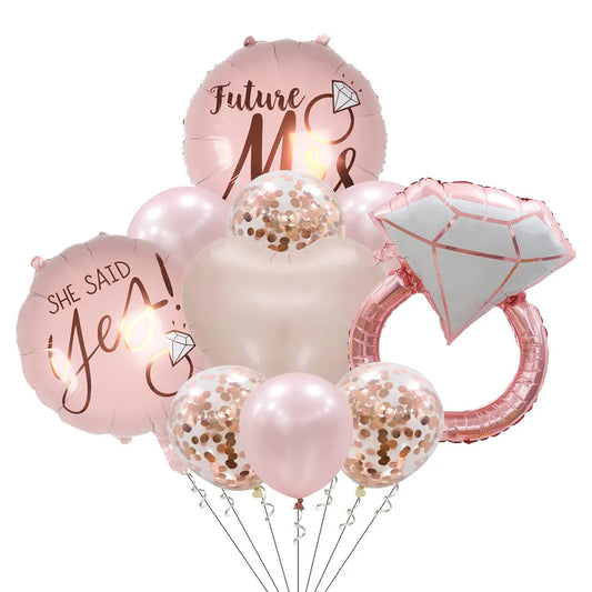 wedding season valentine's day sweet letter heart shape aluminum film wedding party balloons