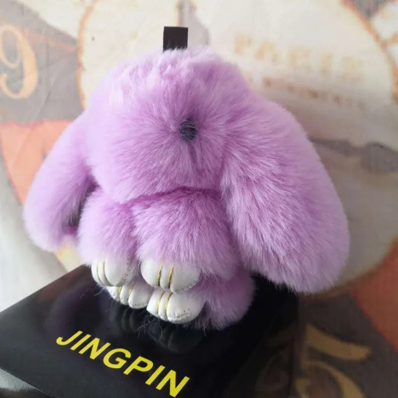 Simple Style Rabbit Artificial Wool Handmade Bag Pendant