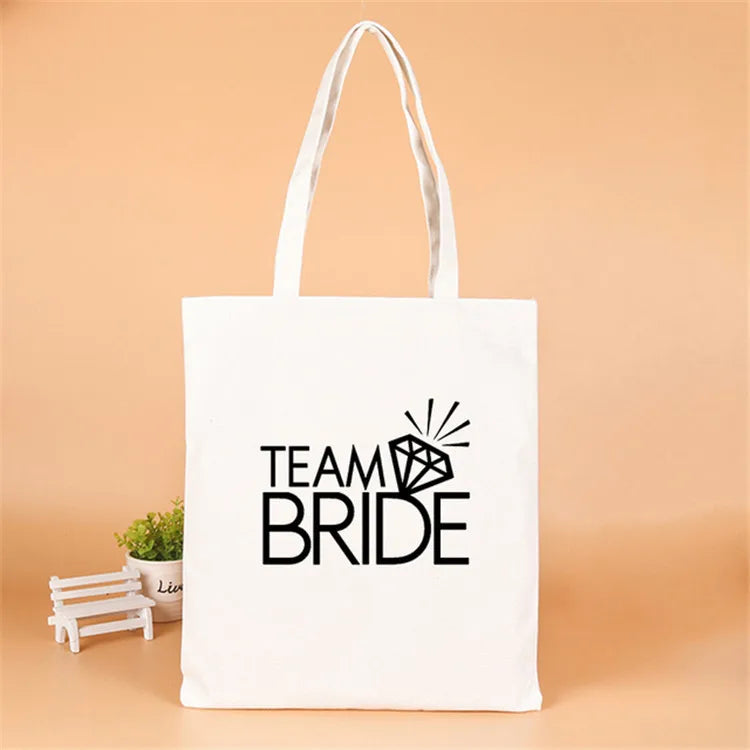 letter linen party gift bags