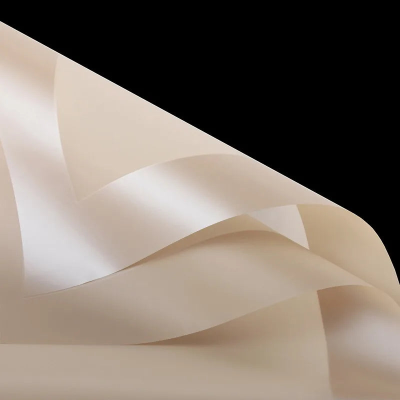 Elegant Romantic Sweet Solid Color Plastic Daily Date Korean Floral Wrapping Paper Party Supplies Gift Wrapping Supplies 1 Pack of 20 Sheets
