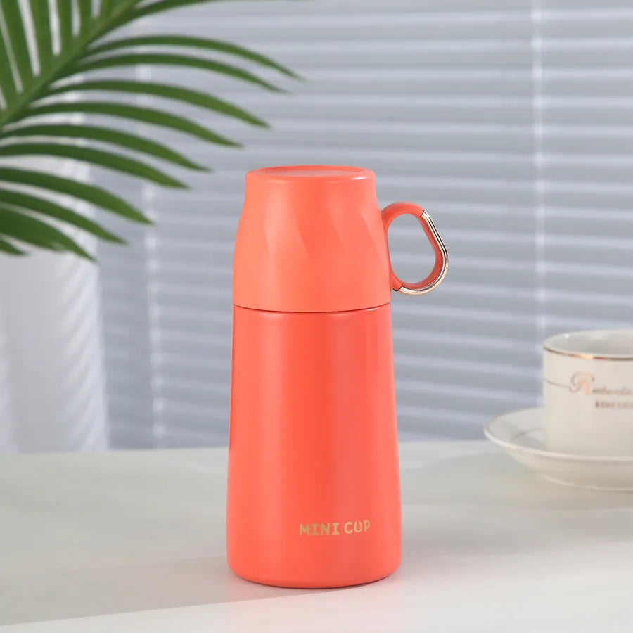Portable Outdoor 304 Stainless Steel Insulated Sports Water Cup With Lid Tea Brewing Cup Handheld Water Pot Compact Size