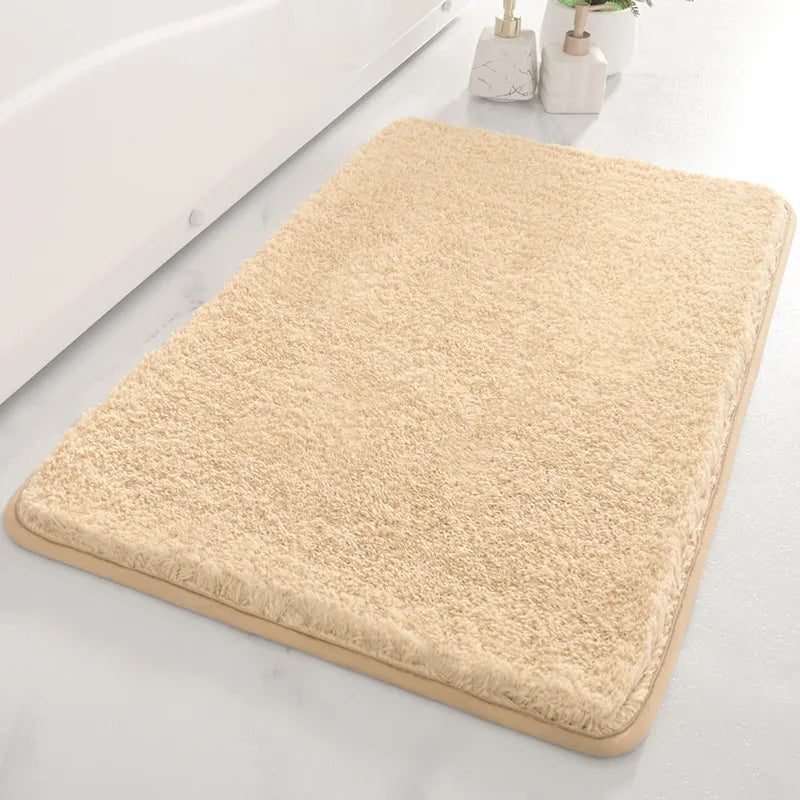 Cake velvet solid color bedroom living room carpet light luxury home entrance floor mat bathroom thickened absorbent non-slip floor mat