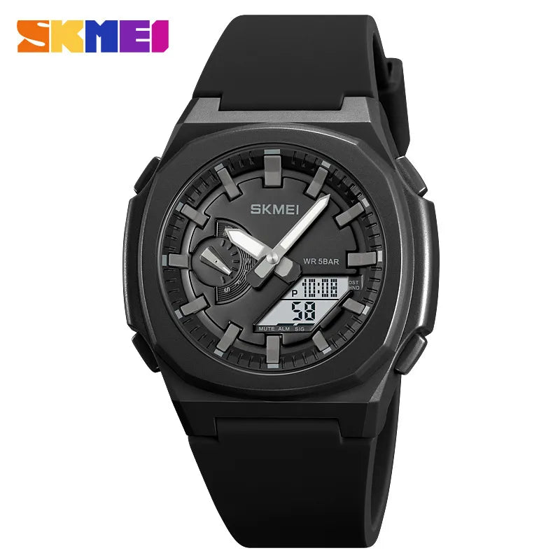 sports solid color buckle electronic men's watches