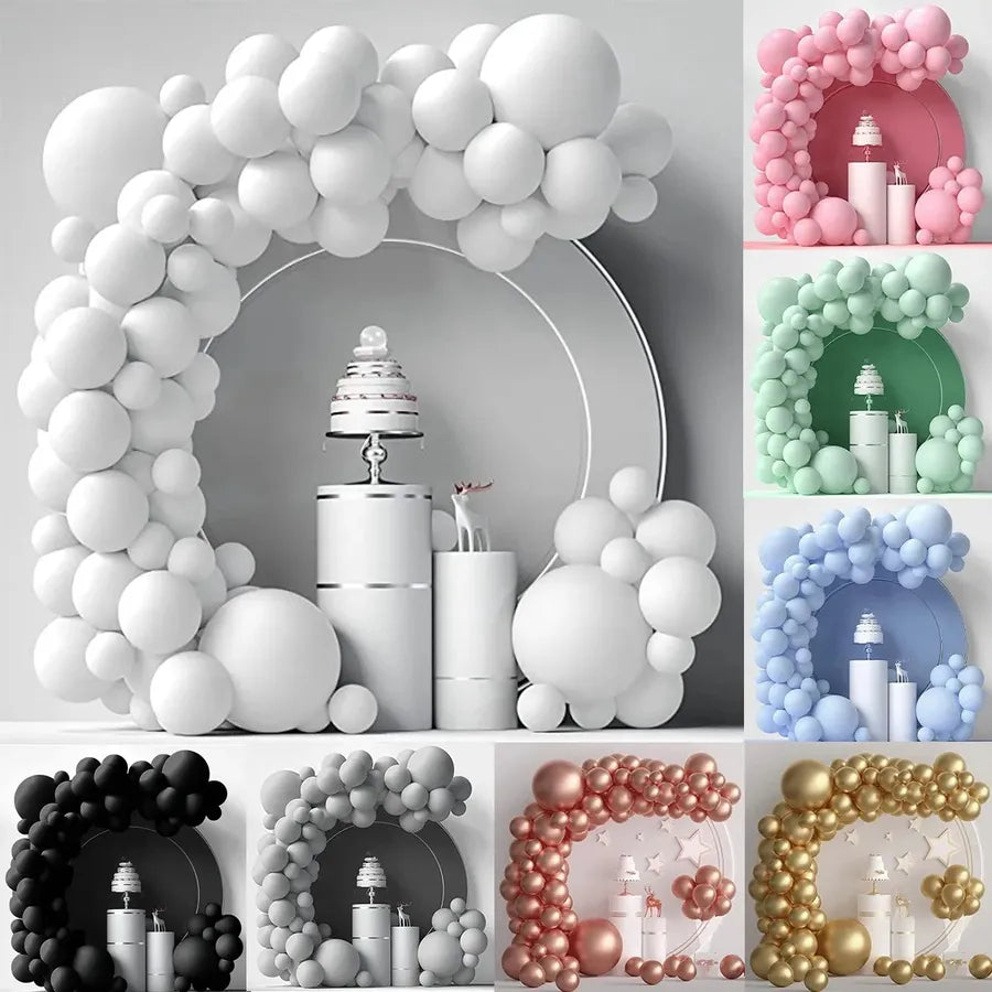 simple style solid color emulsion daily party balloons
