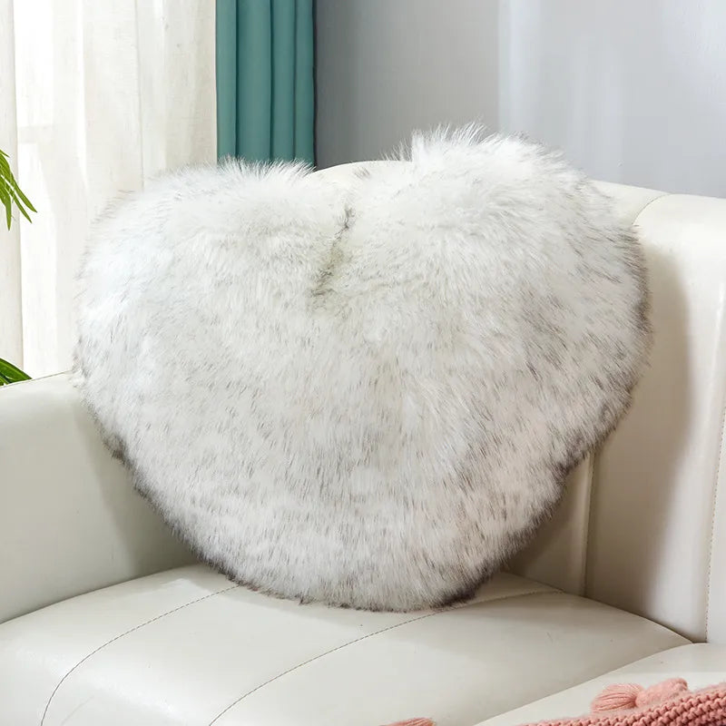 simple style classic style solid color flannel throw pillow