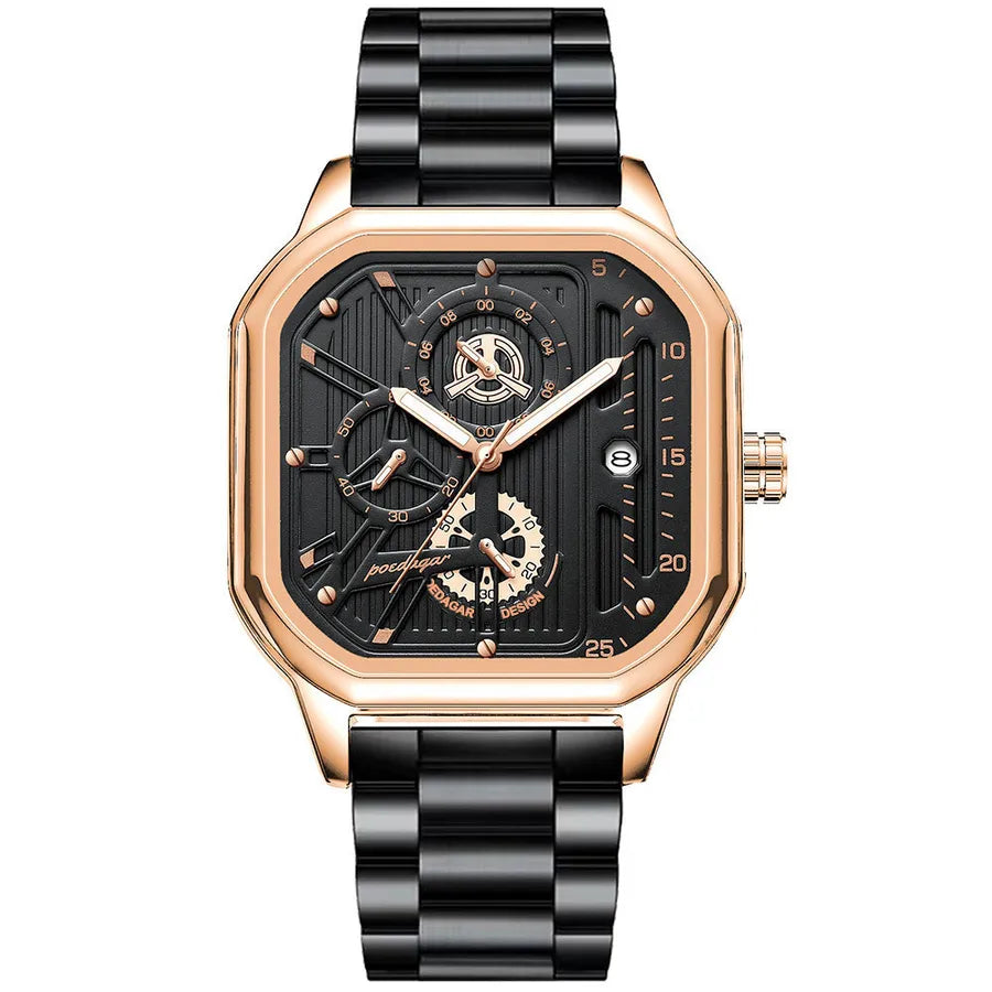 sports geometric buckle quartz men's watches