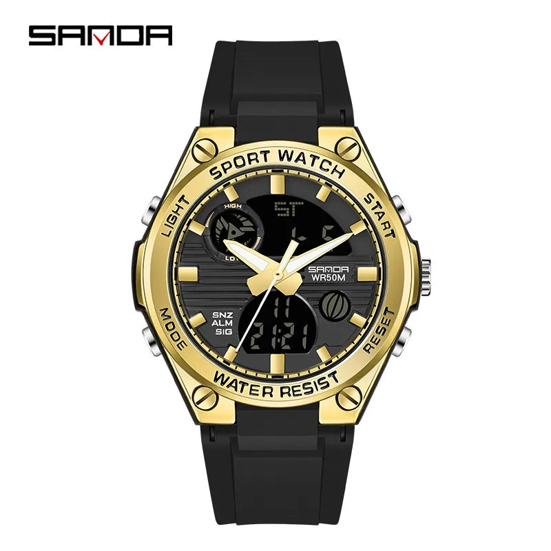 modern style solid color electronic men's watches