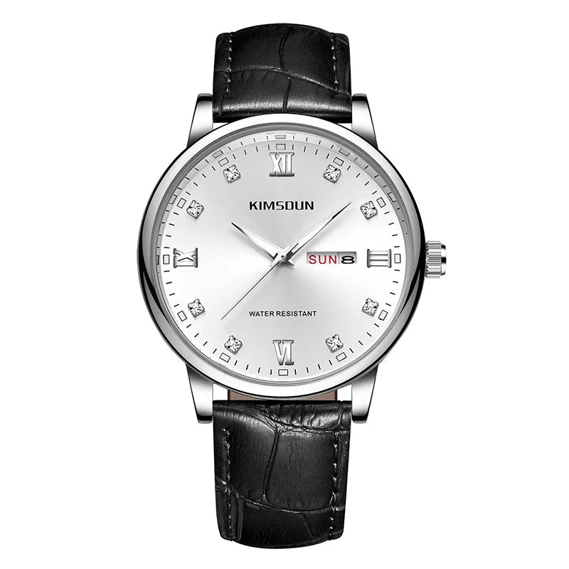 Casual Geometric Buckle Quartz Men's Watches