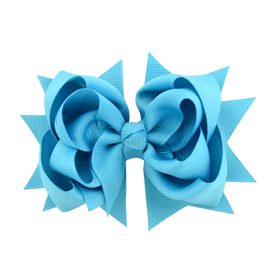 new simple flower fishtail bow hairpin set