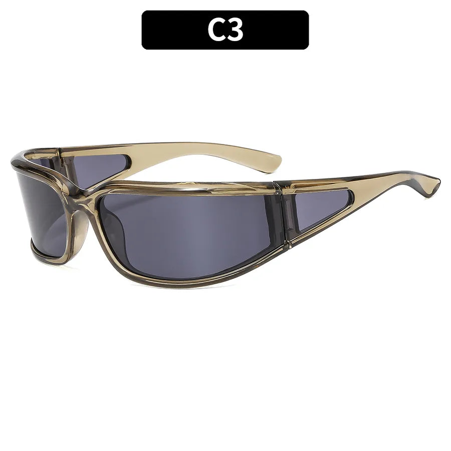 Simple Style Football Player Mask Pc Special-Shaped Mirror Full Frame Men's Sunglasses