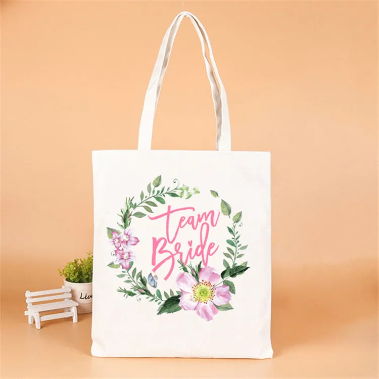 letter linen party gift bags