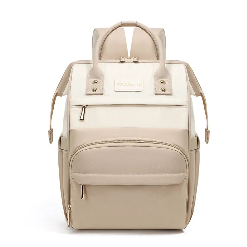 Portable Baby Diaper Bag  Large Capacity out-of-Home Storage Bag Independent Milk Warehouse Multi-Compartment Mummy Backpack