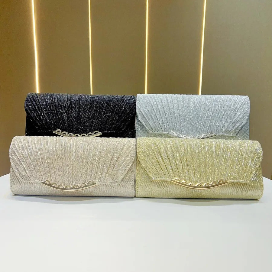 Shiny Evening Clutch Bag Fashionable Crossbody Women's Bag Elegant Atmosphere Luxury Sensation Summer Handbag Polyester Material