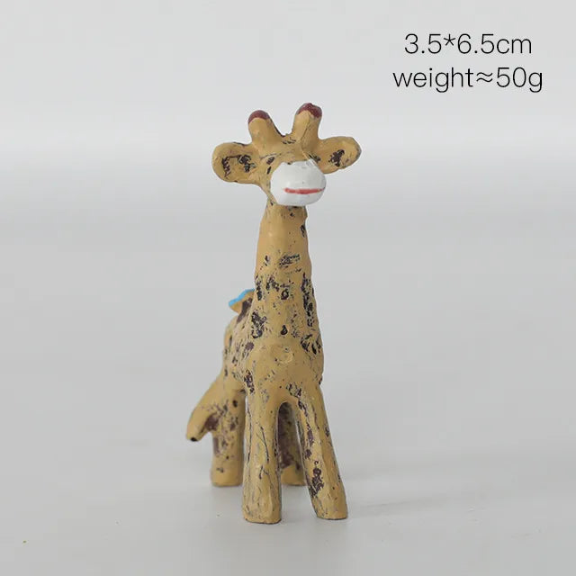cute cartoon resin ornaments artificial decorations