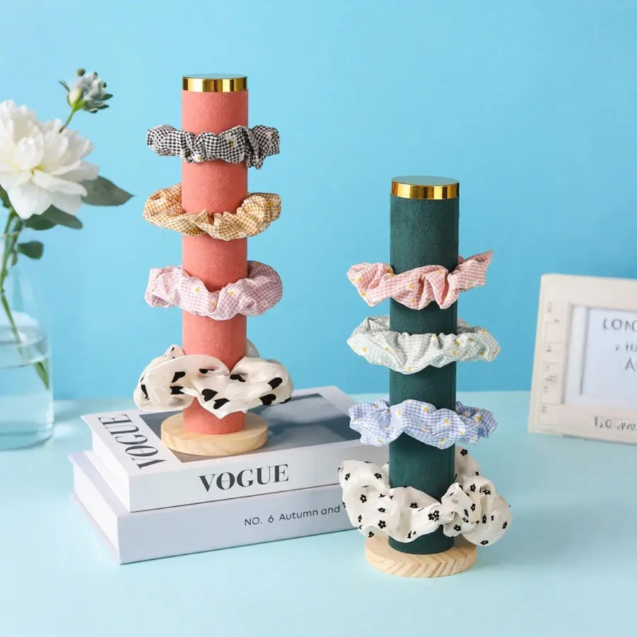 Head Rope Hair Ring Storage Rack Vertical Bracelet Bracelet Jewelry Counter Display Props Cylindrical Jewelry Rack  Hair