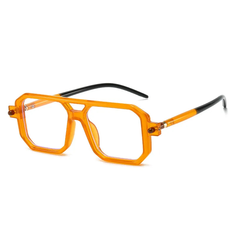 basic streetwear geometric ac square full frame men's sunglasses