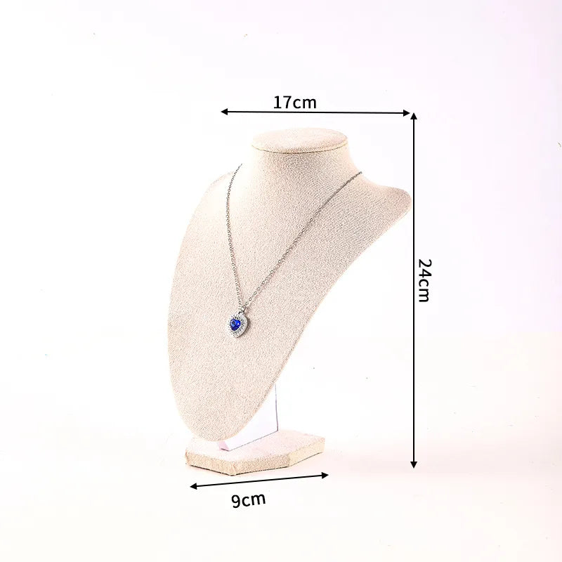 1 Piece PU velvet Classic Style Solid Color Jewelry Display Bust