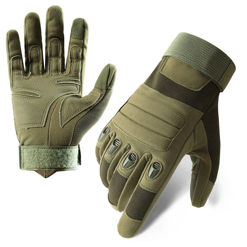 Tactical Gloves Men's Z192 Soft Shell Protective Pad Long Finger Touch Screen Fighting Non-slip Outdoor Military Fan Riding Gloves Men