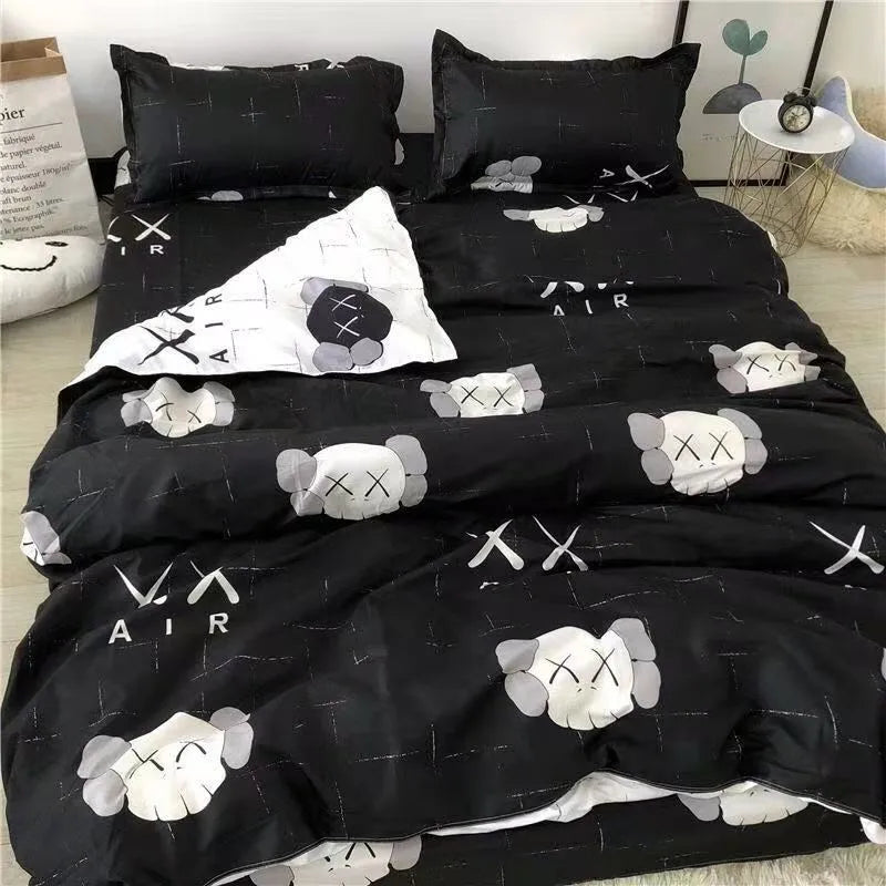 Factory direct supply bedding four-piece bed sheet quilt cover three-piece dormitory single quilt cover single quilt cover simple style