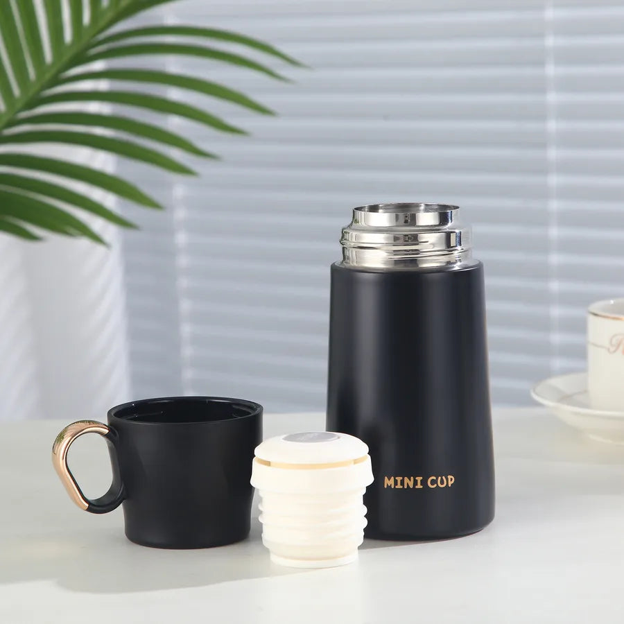 Portable Outdoor 304 Stainless Steel Insulated Sports Water Cup With Lid Tea Brewing Cup Handheld Water Pot Compact Size